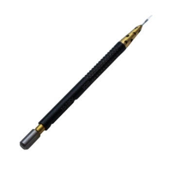 Glaucoma Diamond Knife Straight 20 Degrees Blade Straight Dop Black Gold Titanium J-Slot Bayonet Handle Design, Blade Dimensions 0.5mm Wide x 0.2mm Thick x 3.5mm Long 